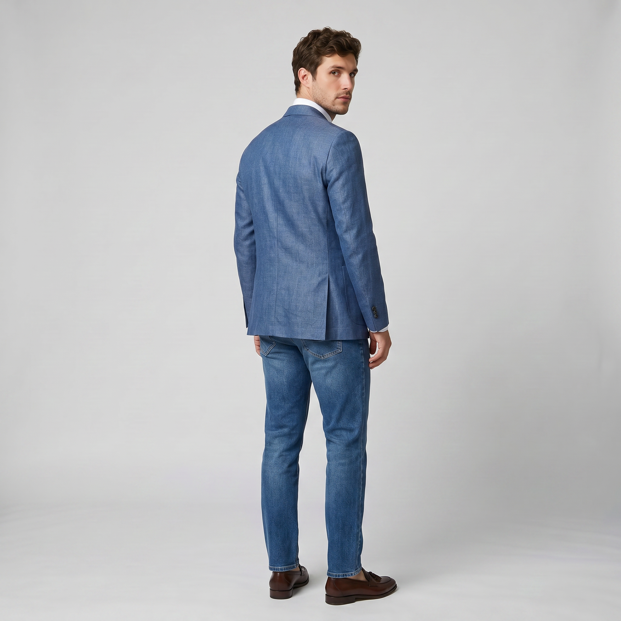Celestiella - Men’s Linen-Blend Blazer