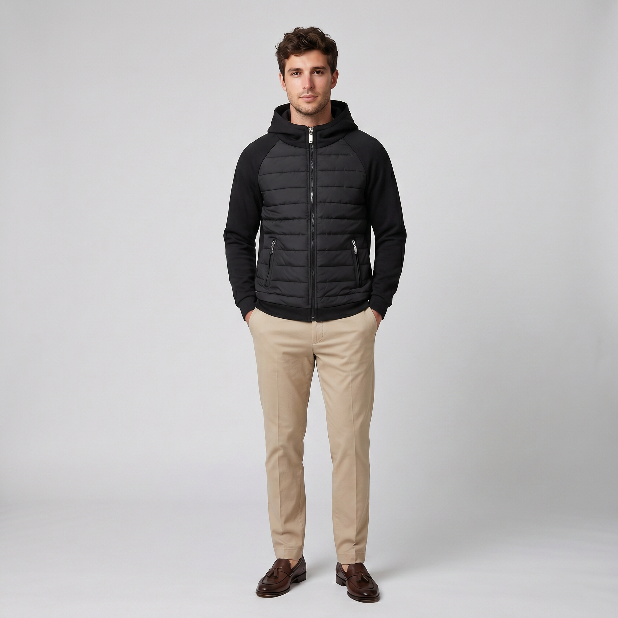 Celestiella - Men’s Technical Quilted Hooded Jacket