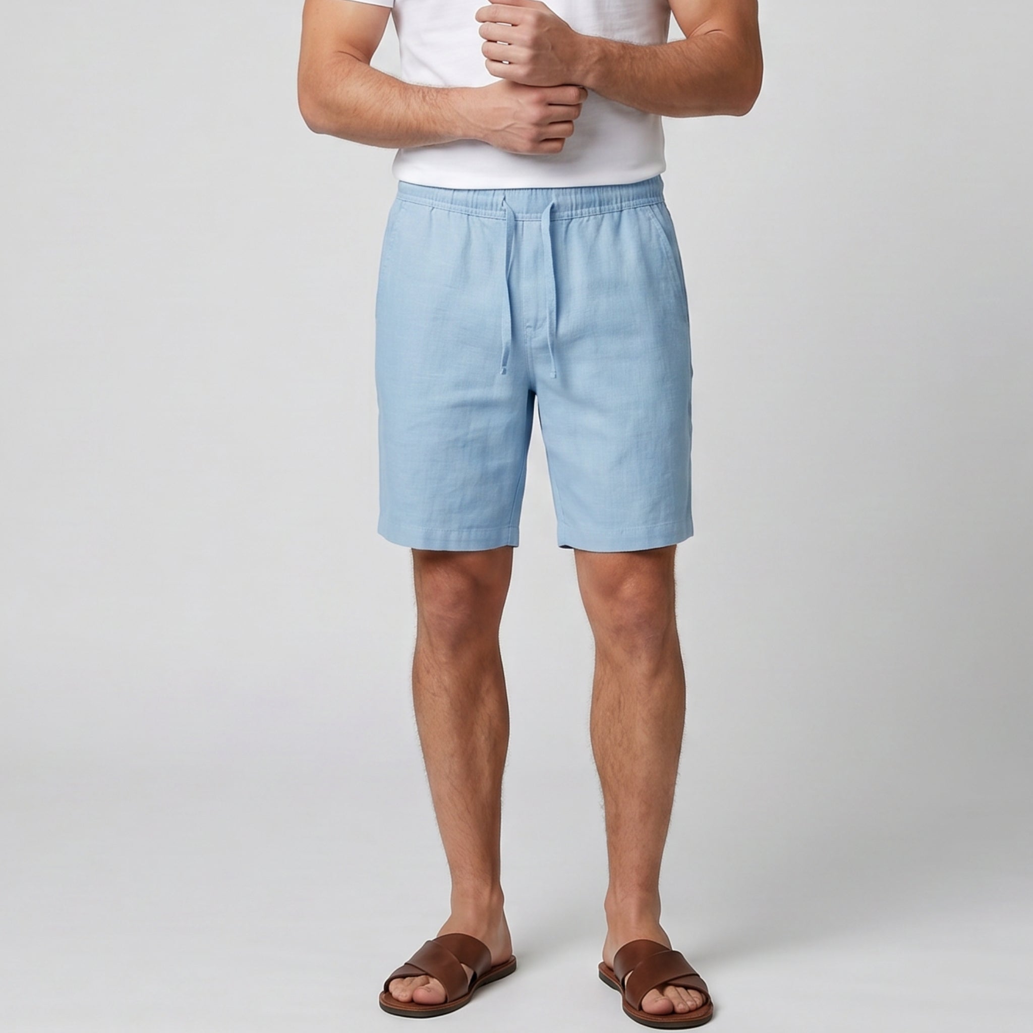 Men’s Relaxed Linen Shorts | Celestiella