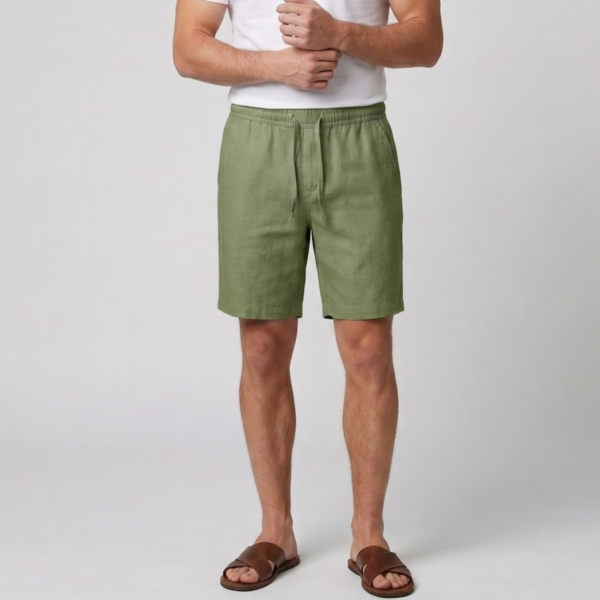 Men’s Relaxed Linen Shorts | Celestiella