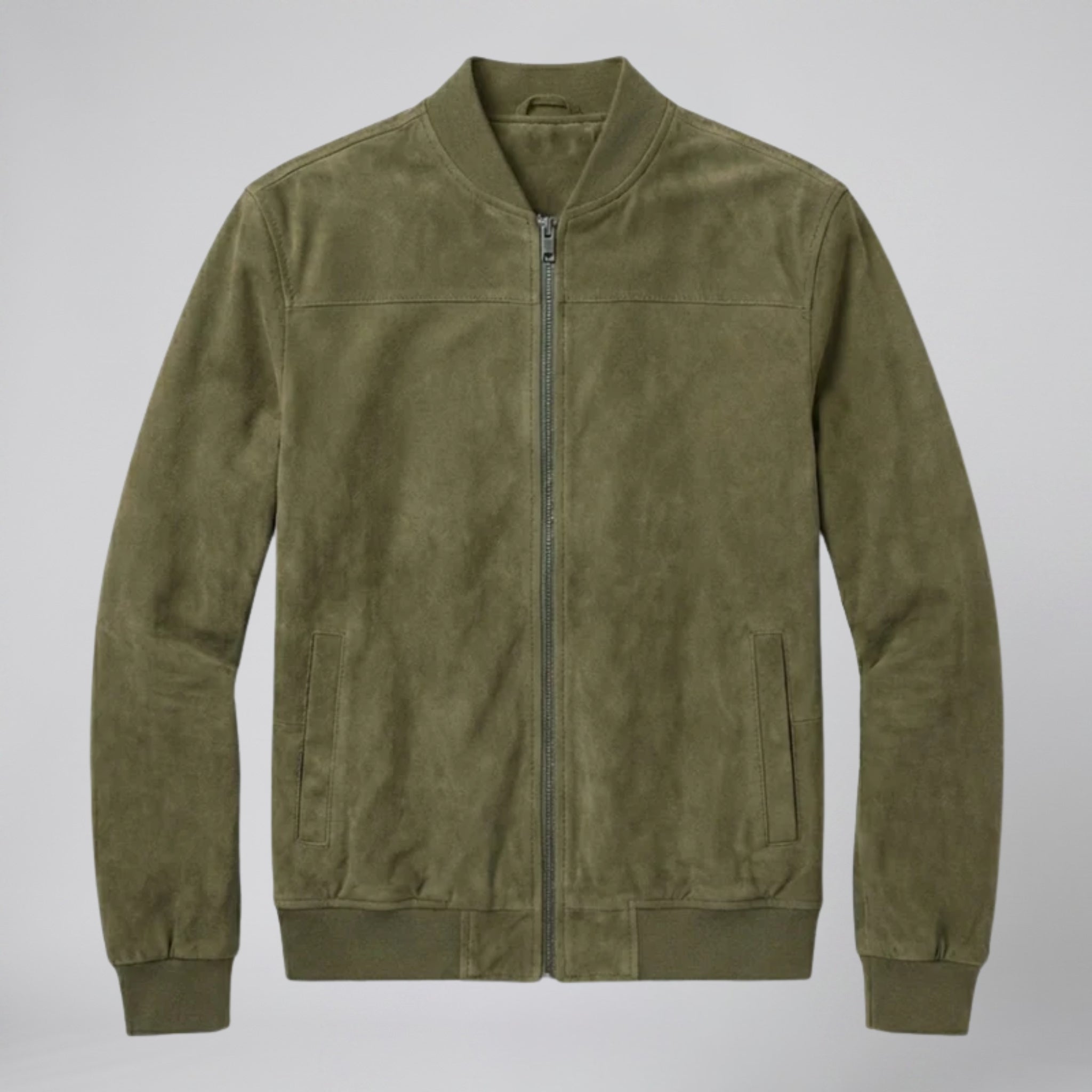 Men’s Suede Bomber Jacket | Celestiella