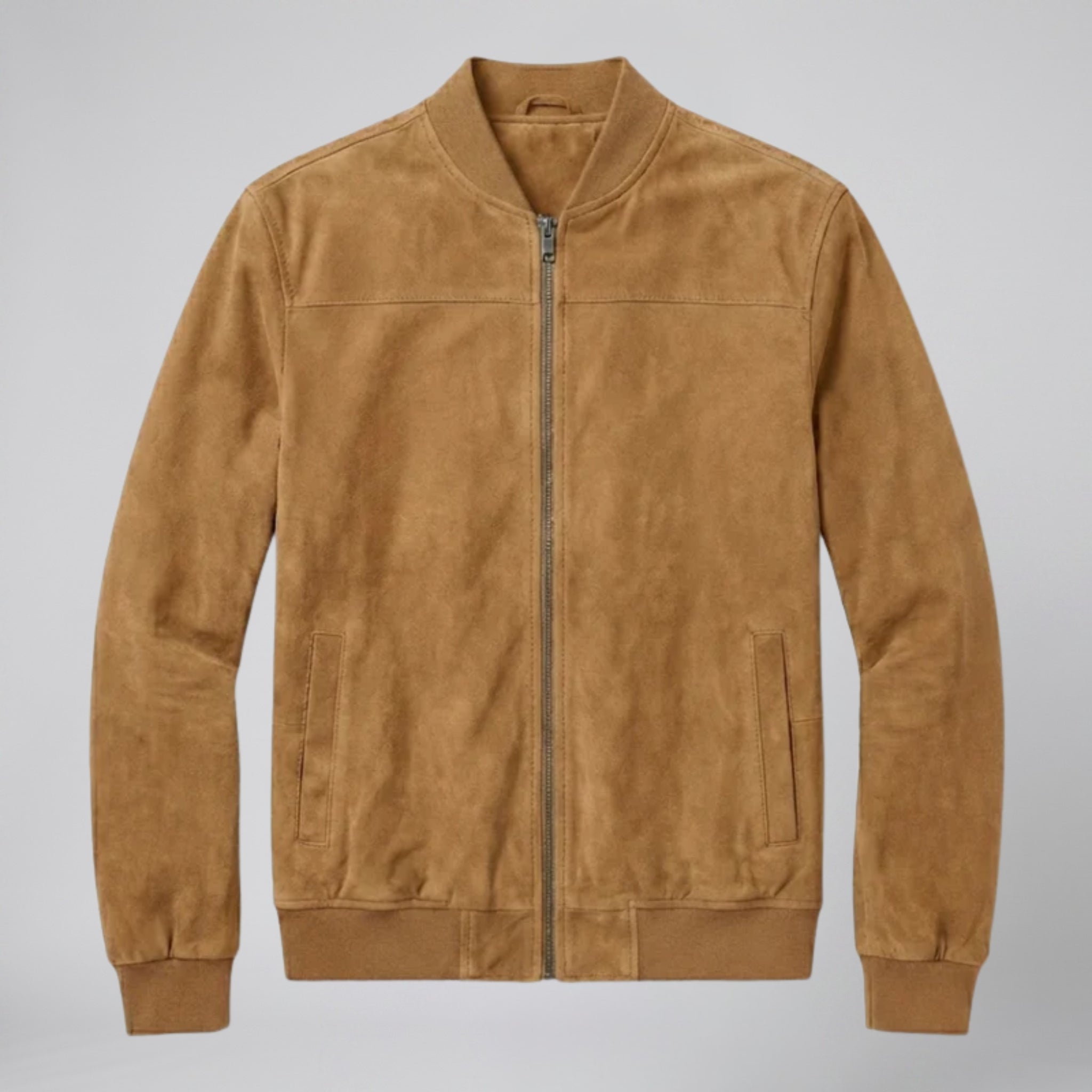 Men’s Suede Bomber Jacket | Celestiella