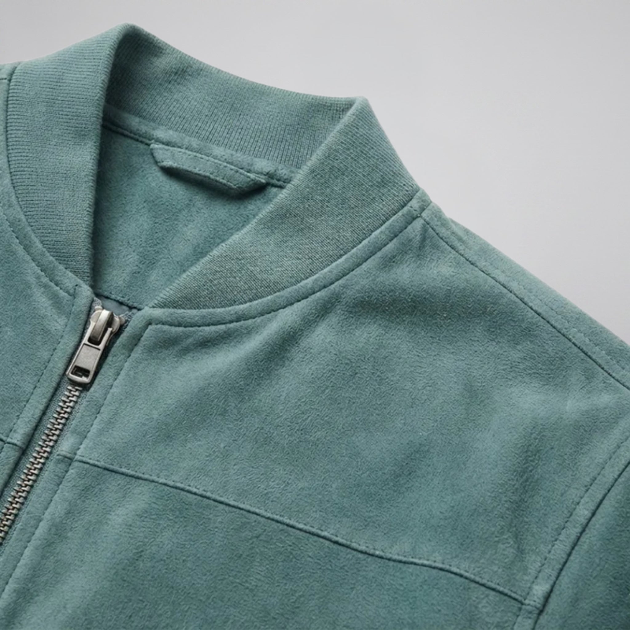 Men’s Suede Bomber Jacket | Celestiella