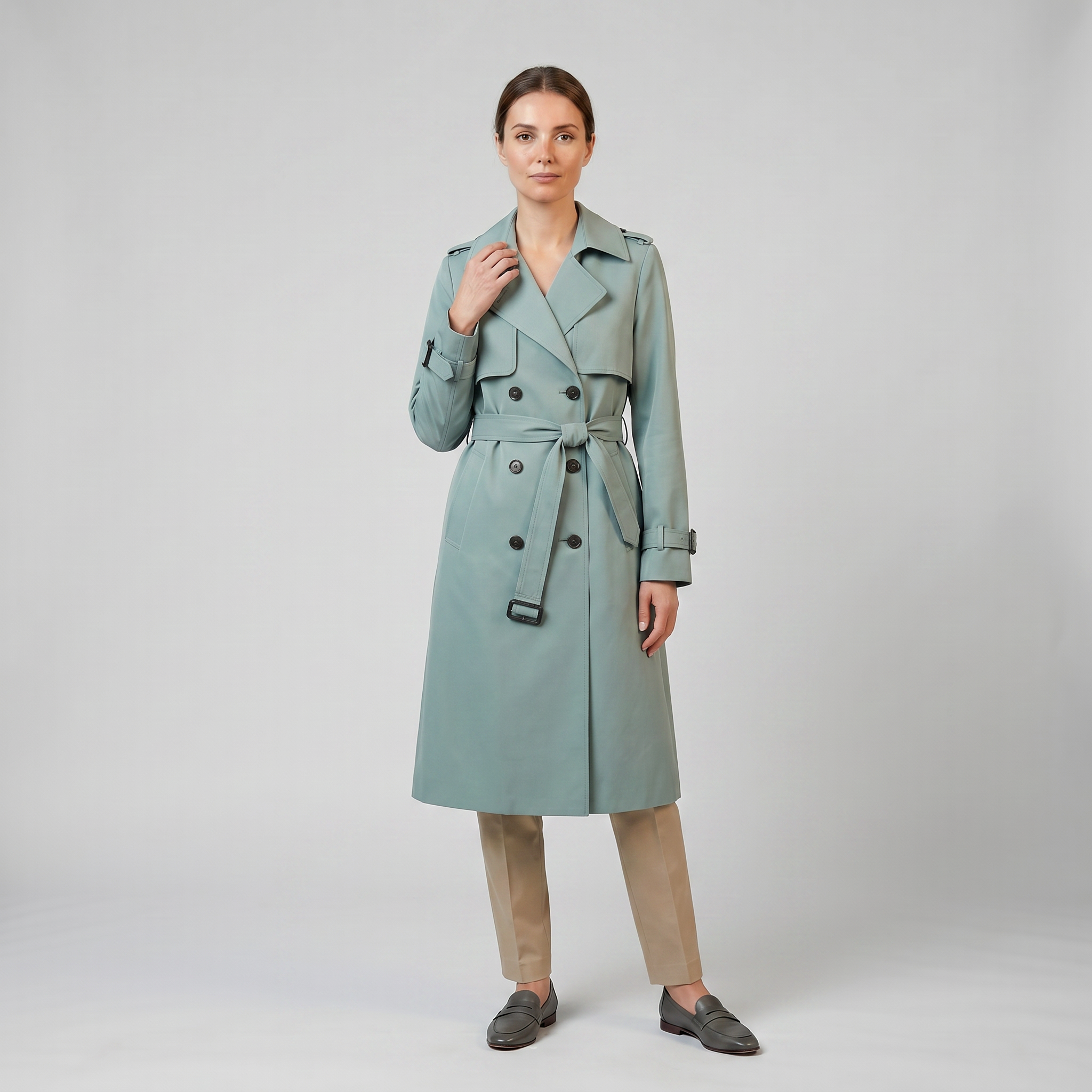 Women’s Double-Breasted Trench Coat | Celestiella