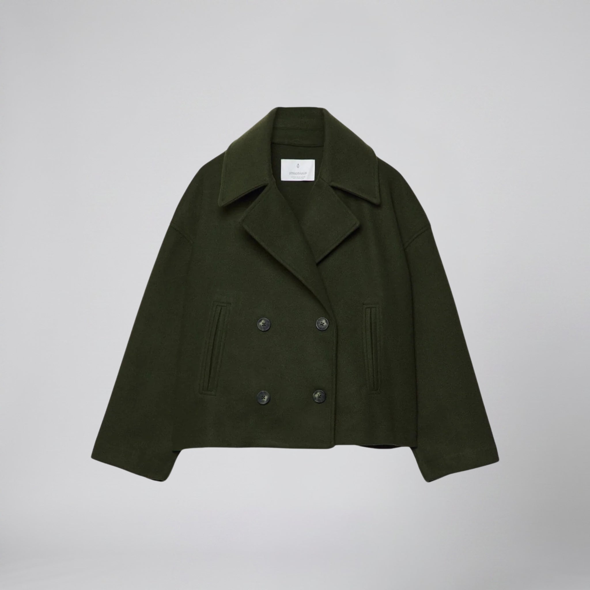 Celestiella - Women’s Double-Breasted Wool-Blend coat