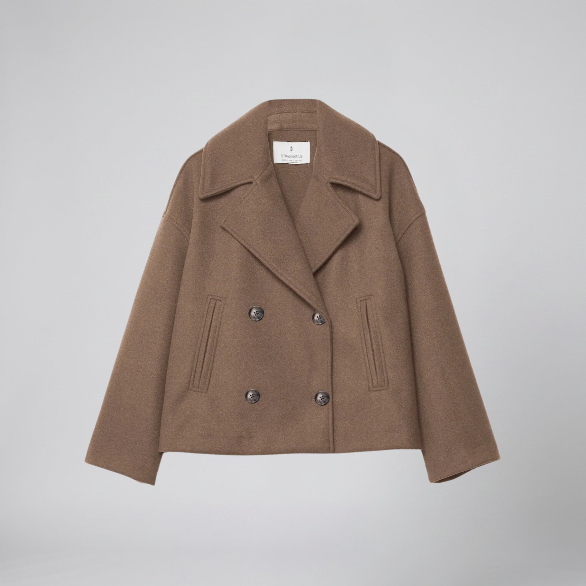 Celestiella - Women’s Double-Breasted Wool-Blend coat