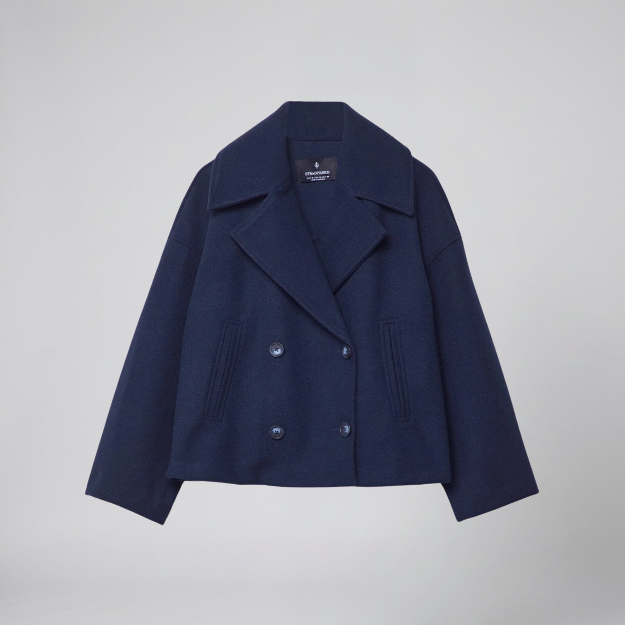 Celestiella - Women’s Double-Breasted Wool-Blend coat