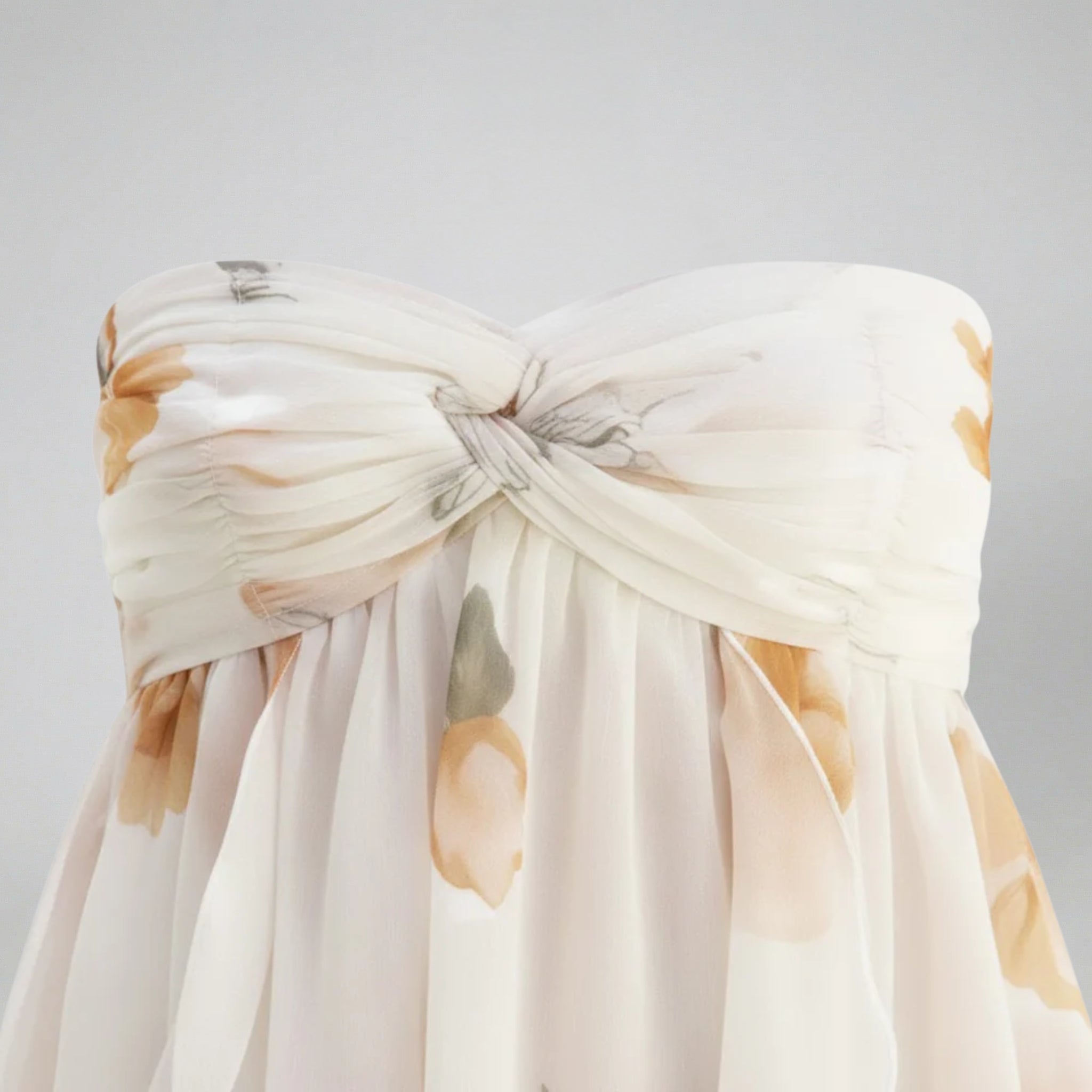 Women’s Floral Silk Chiffon Mini Dress | Celestiella