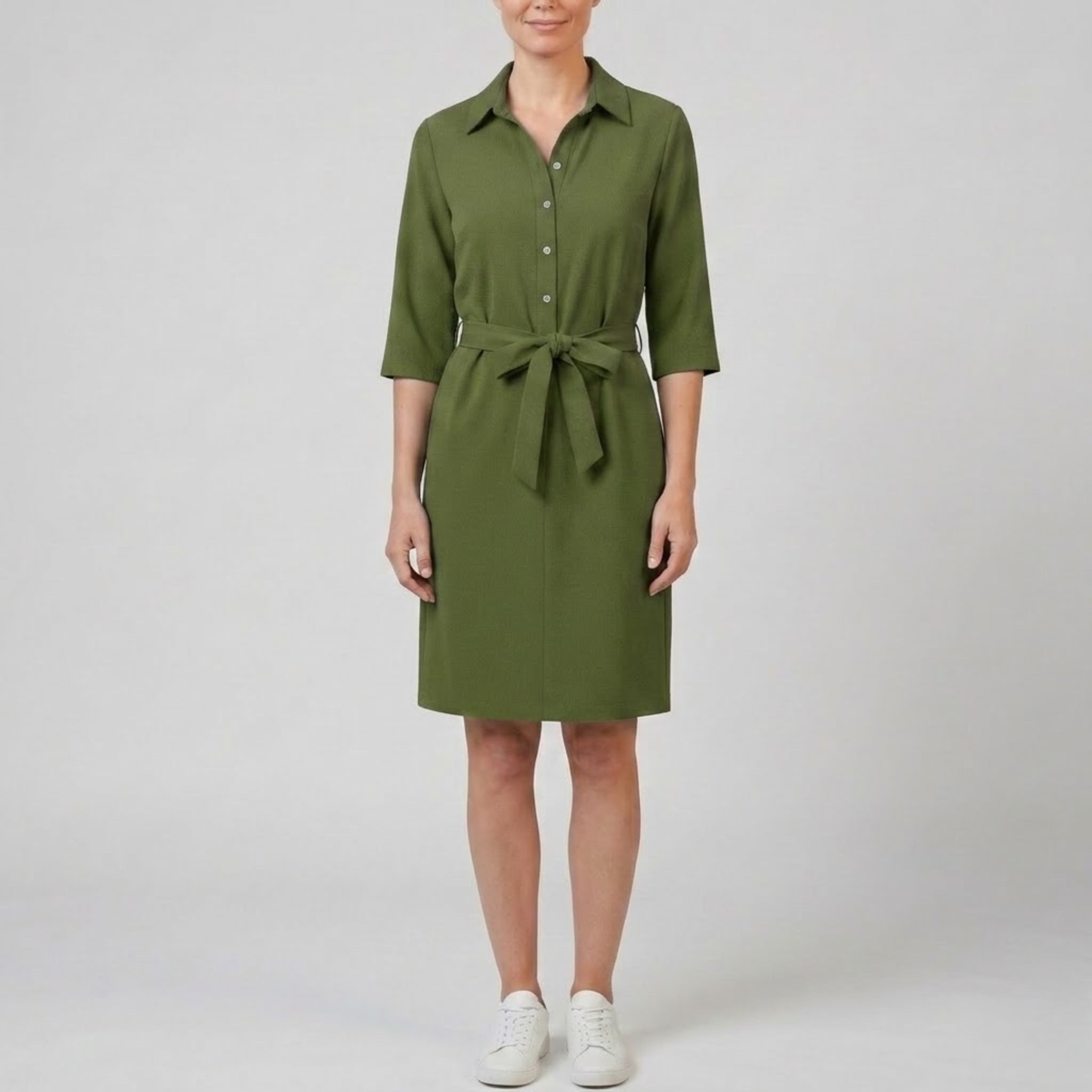 Women’s Half-Sleeve Shirt Dress | Celestiella