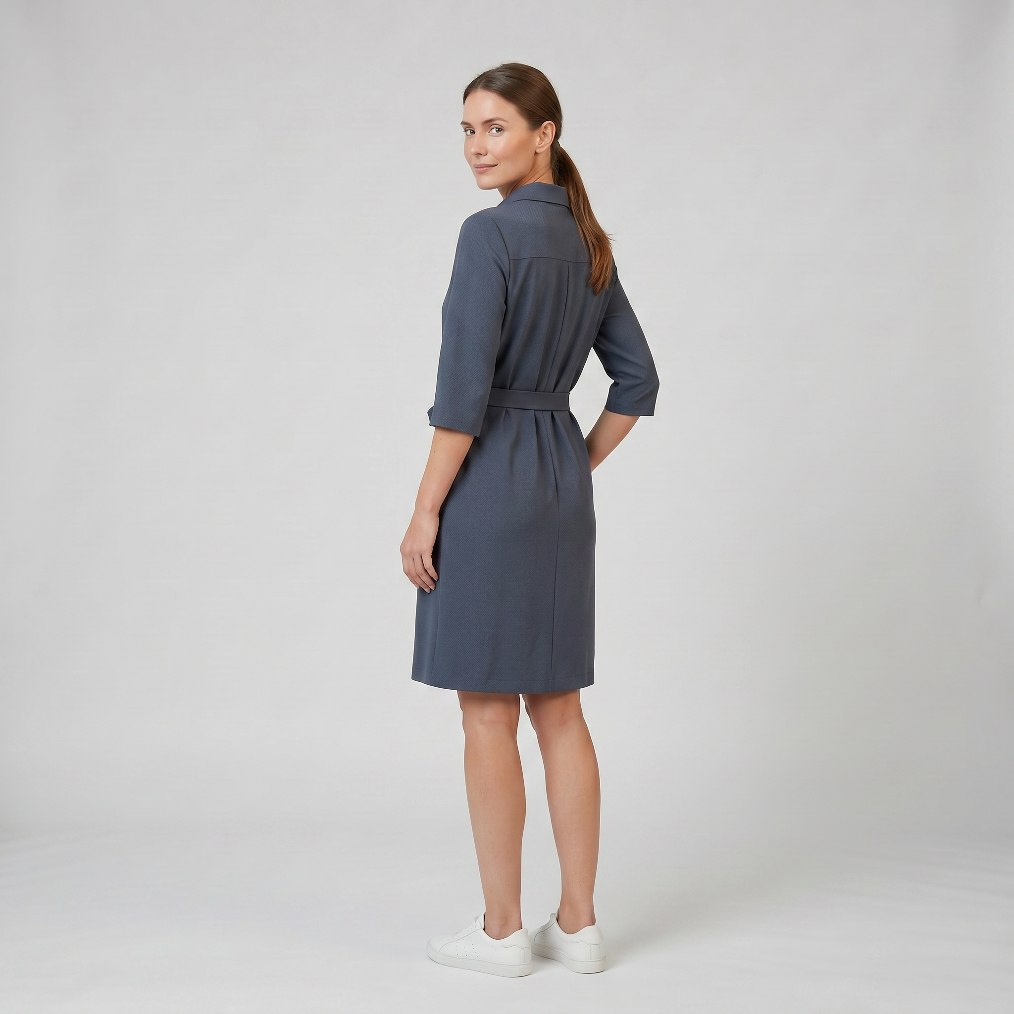 Women’s Half-Sleeve Shirt Dress | Celestiella