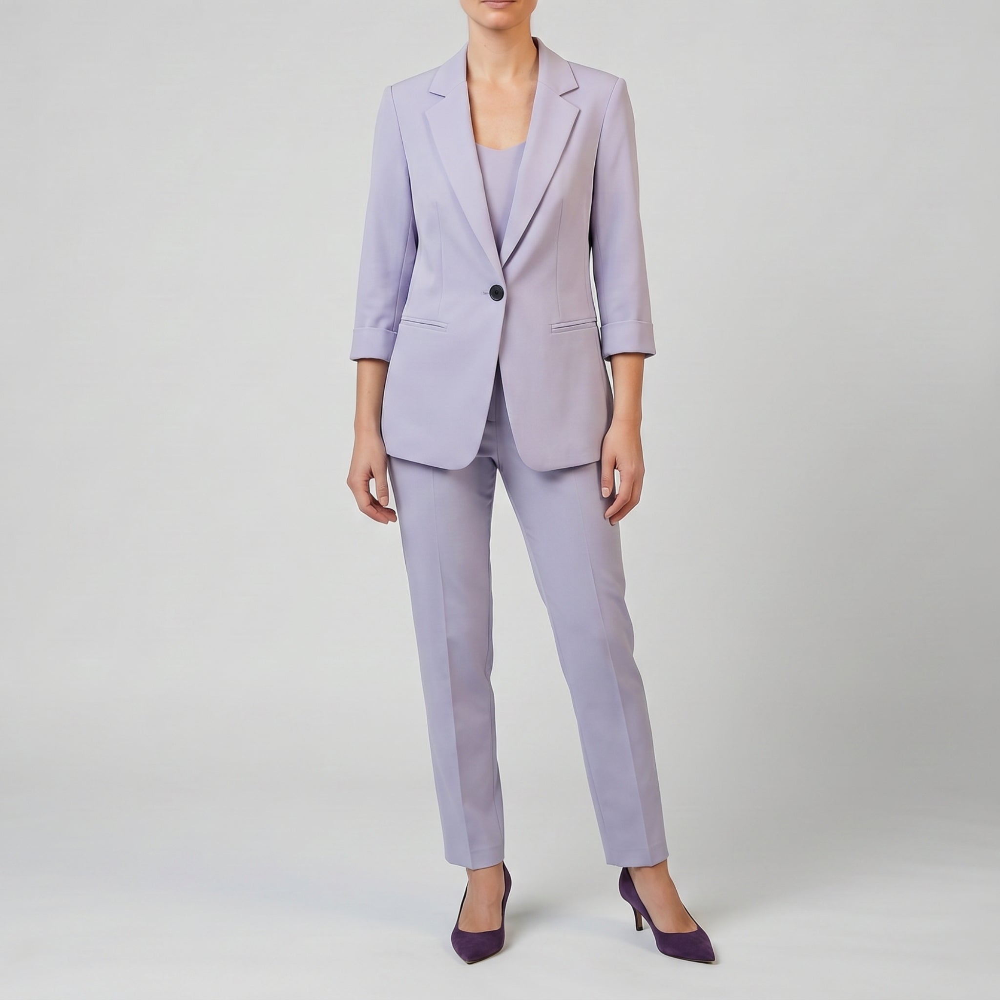 Women’s Tailored Lilac Blazer and Trouser Set | Celestiella