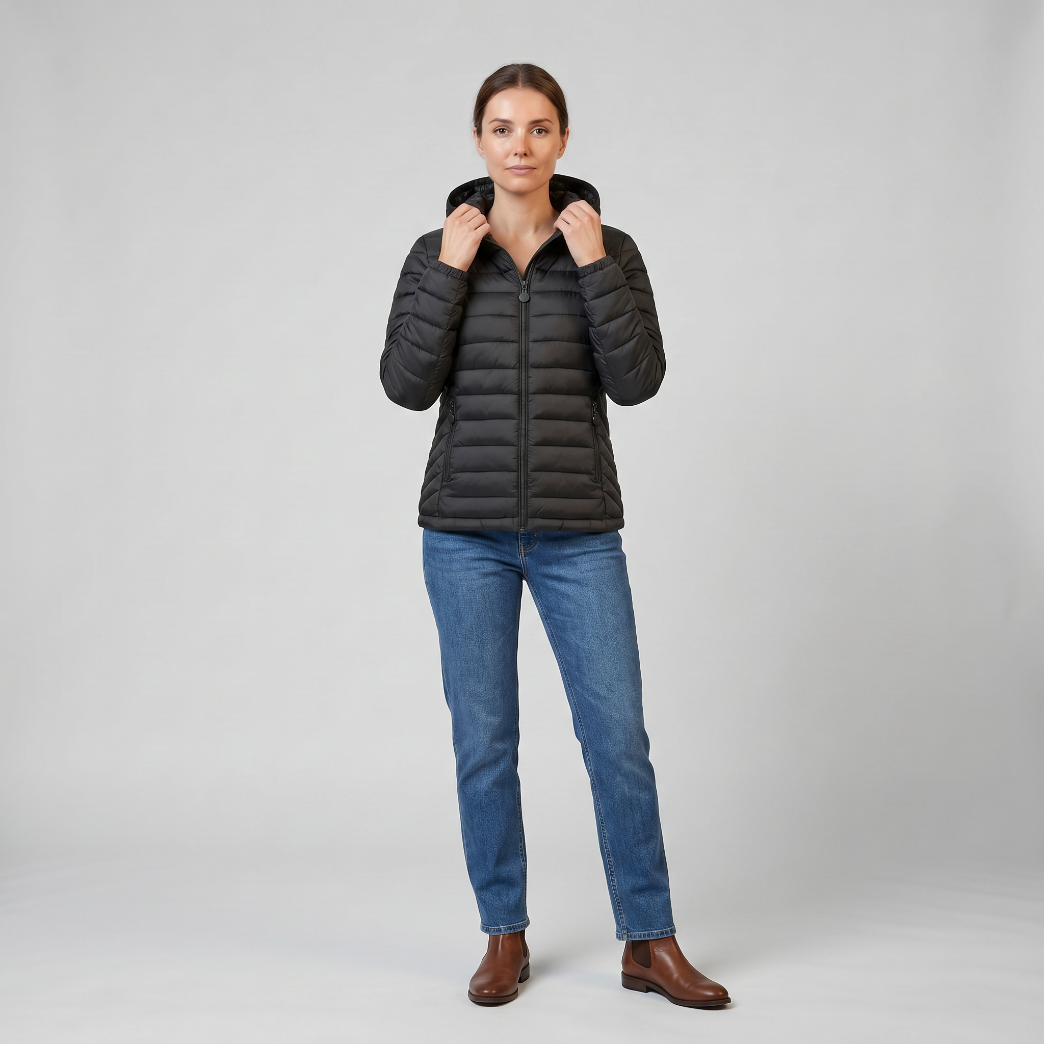 Women’s Lightweight Hooded Puffer Jacket | Celestiella