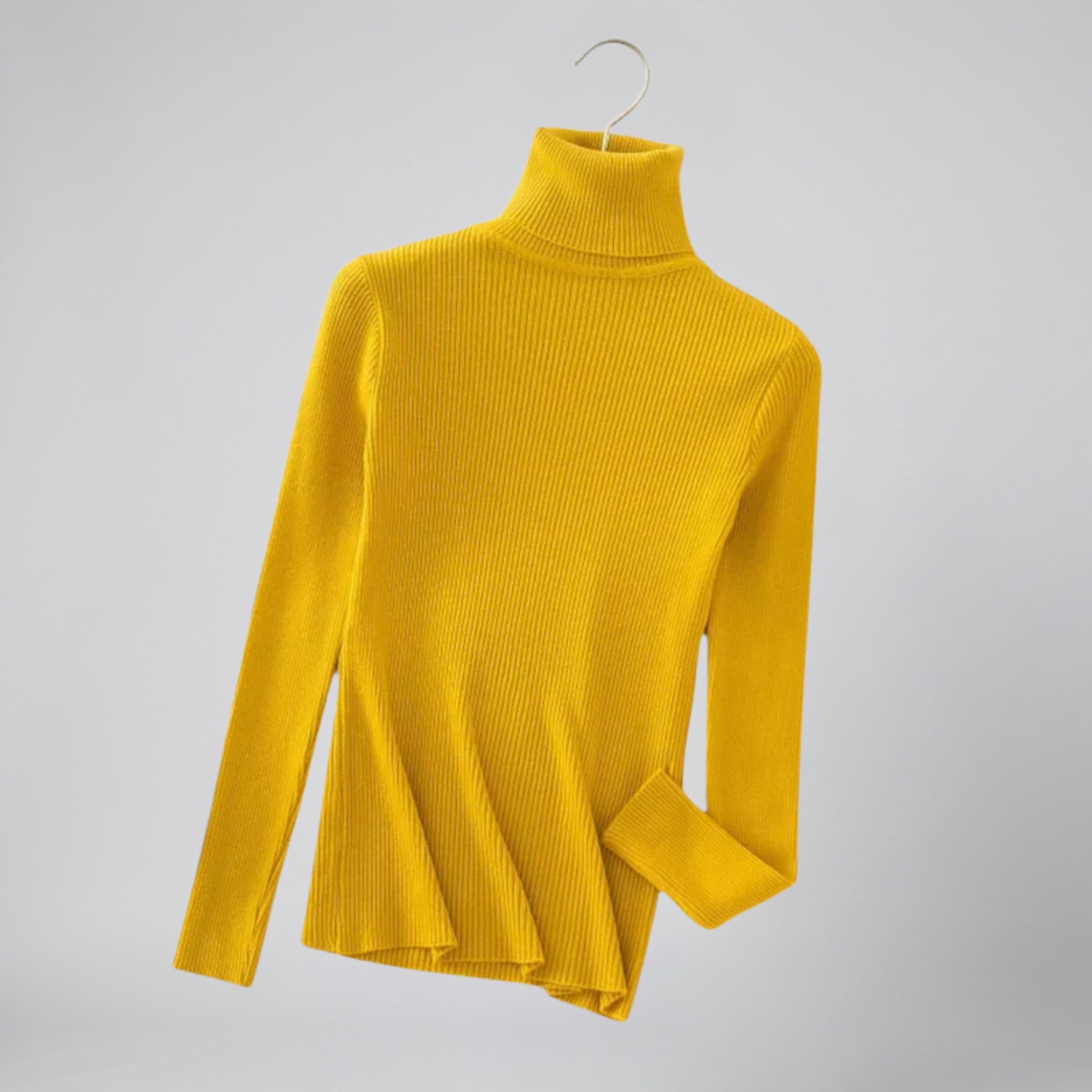 Women’s Ribbed Cashmere Turtleneck | Celestiella