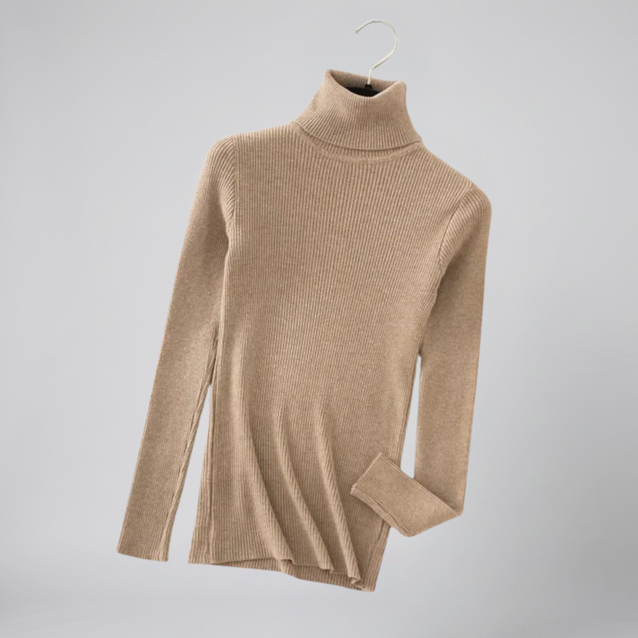 Women’s Ribbed Cashmere Turtleneck | Celestiella