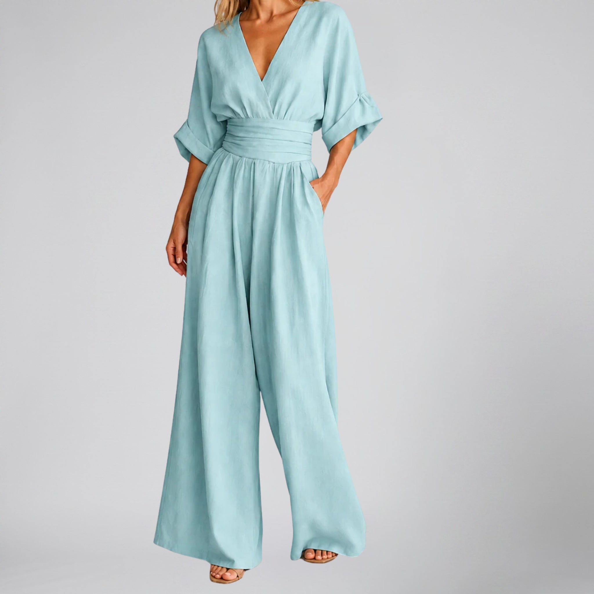 Women’s Tailored Wide-Leg Jumpsuit | Celestiella