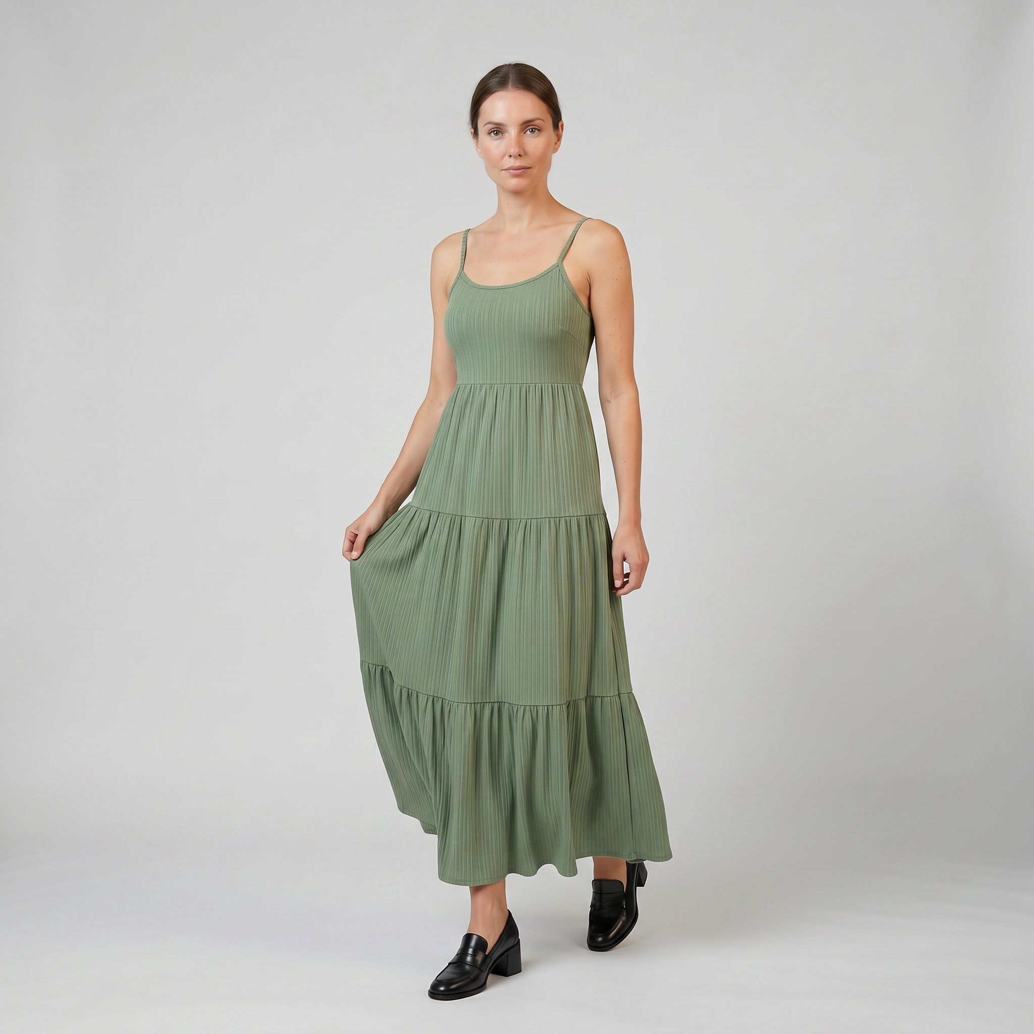 Women’s Spaghetti Strap Tiered Maxi Dress | Celestiella