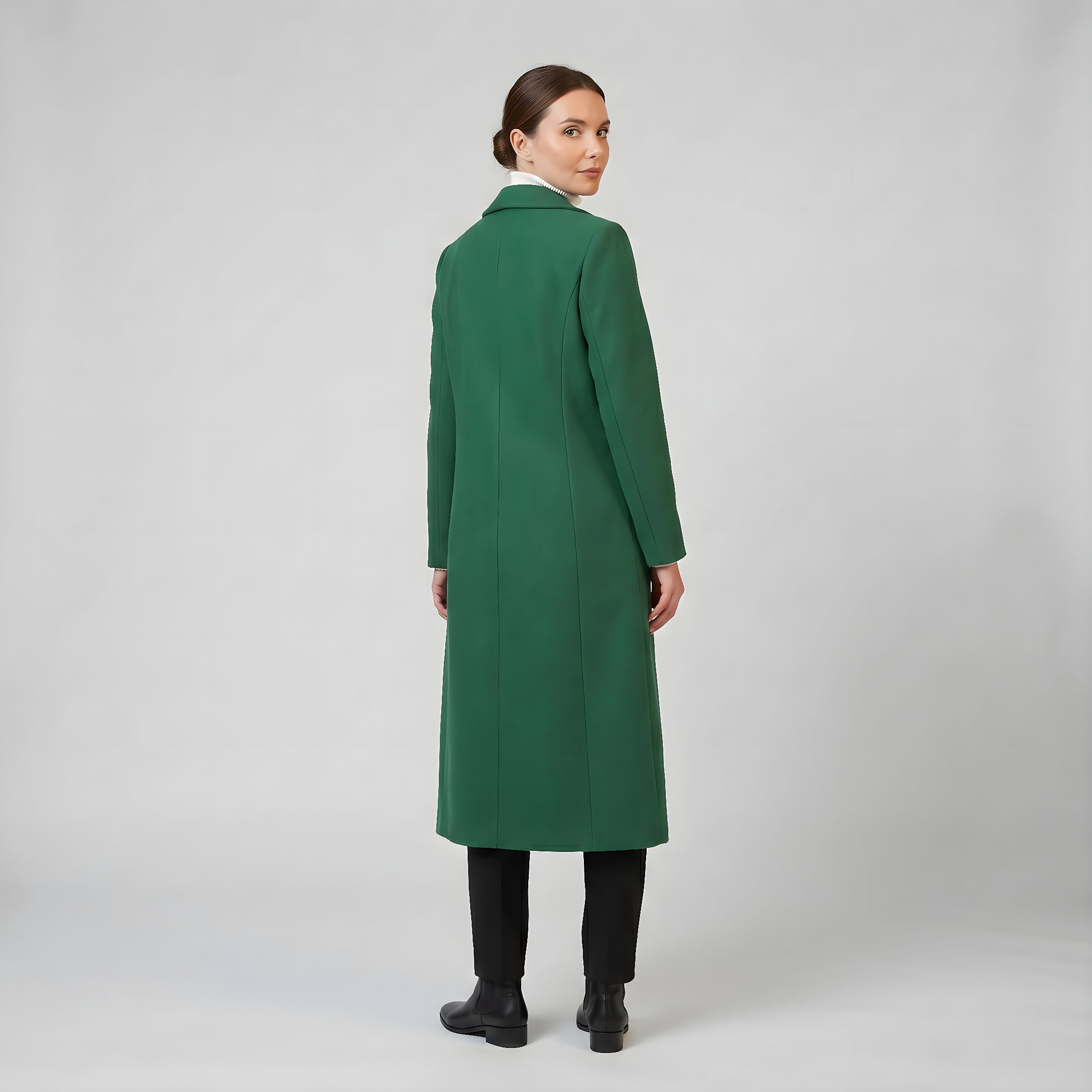 Women’s Tailored Double-Breasted Longline Coat | Celestiella
