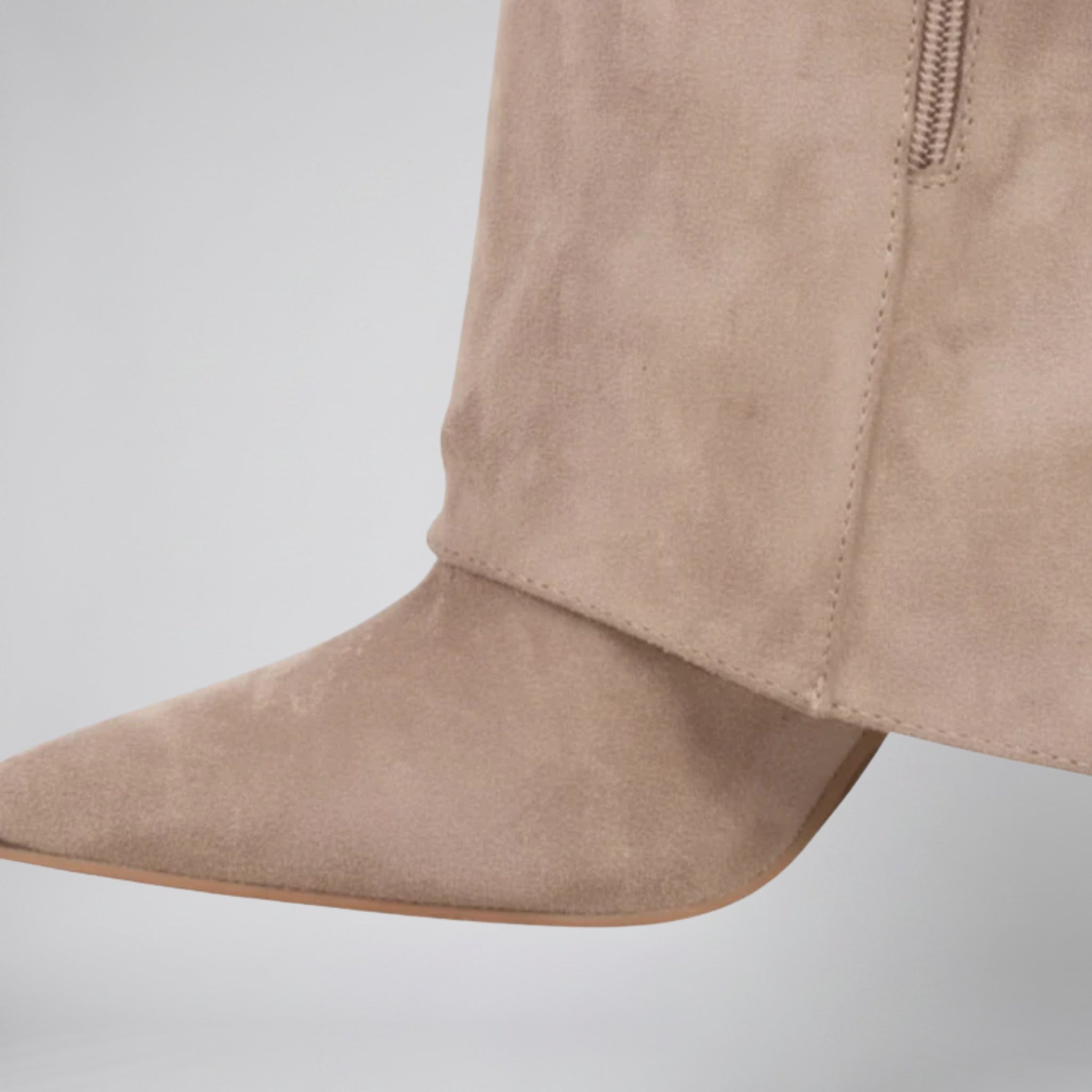 Women’s Suede Fold-Over Knee-High Boots | Celestiella