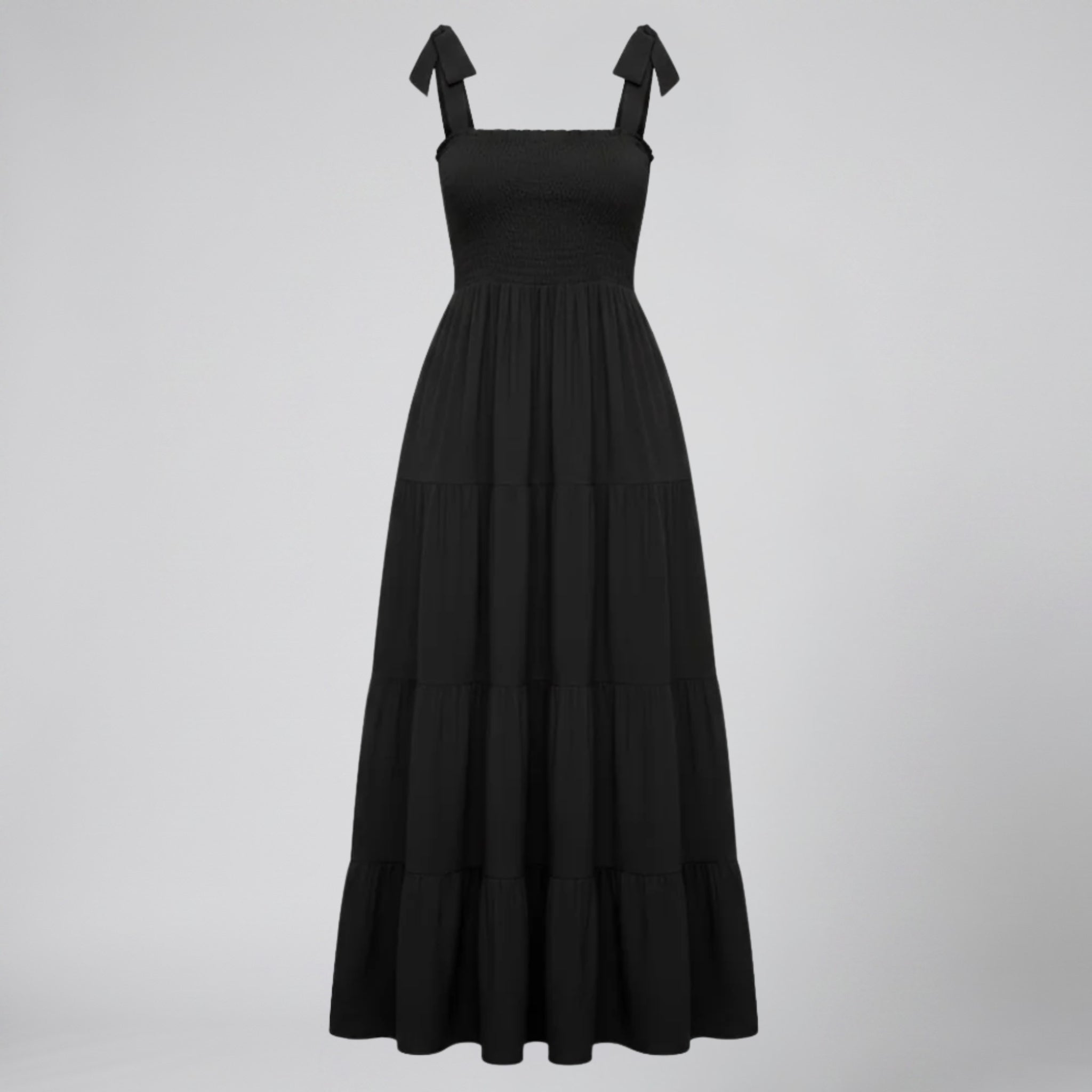 Women’s Tie-Strap Tiered Maxi Dress | Celestiella