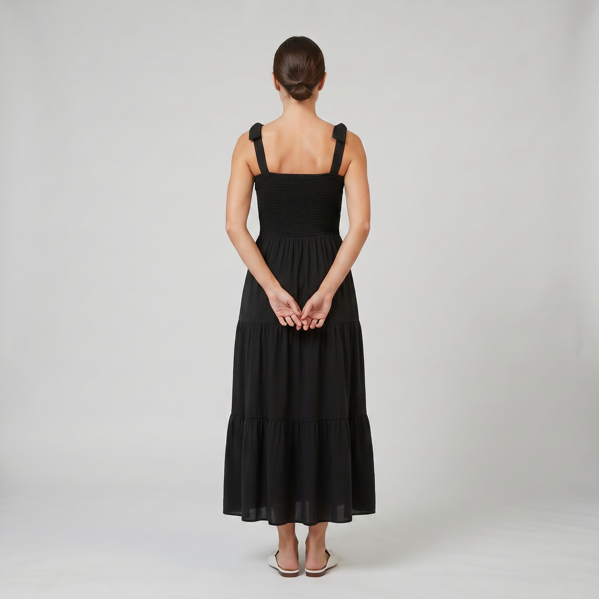 Women’s Tie-Strap Tiered Maxi Dress | Celestiella