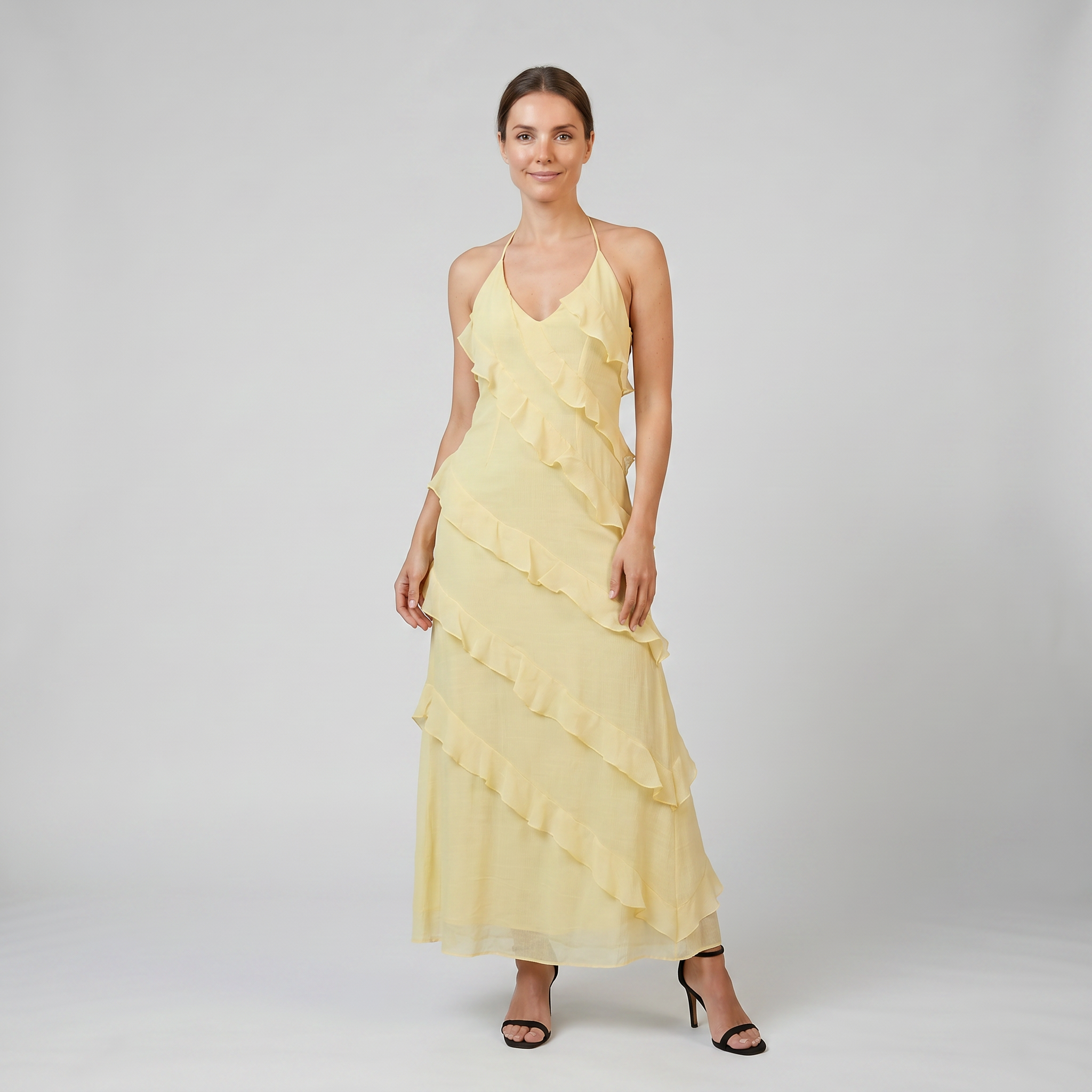 Women’s Tiered Ruffle Maxi Dress | Celestiella