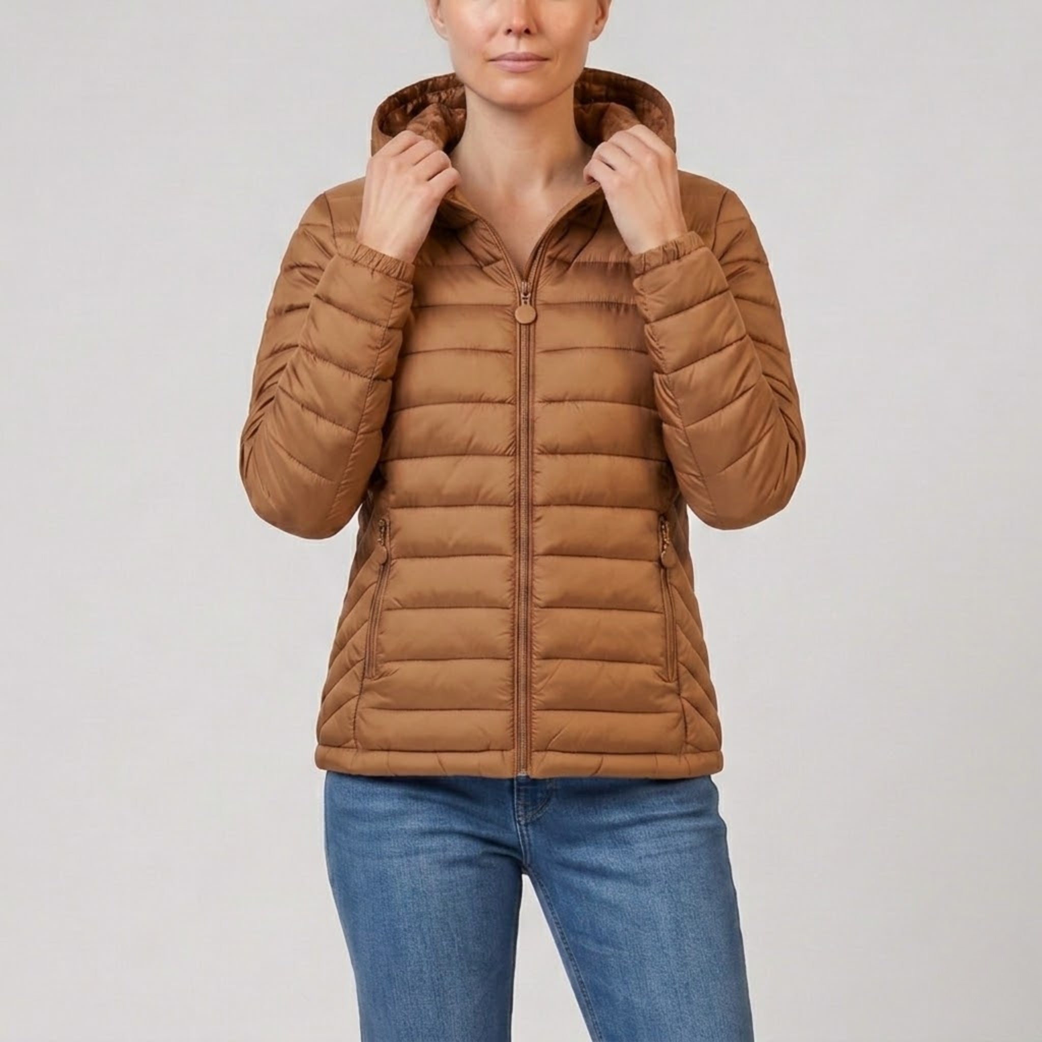 Women’s Lightweight Hooded Puffer Jacket | Celestiella