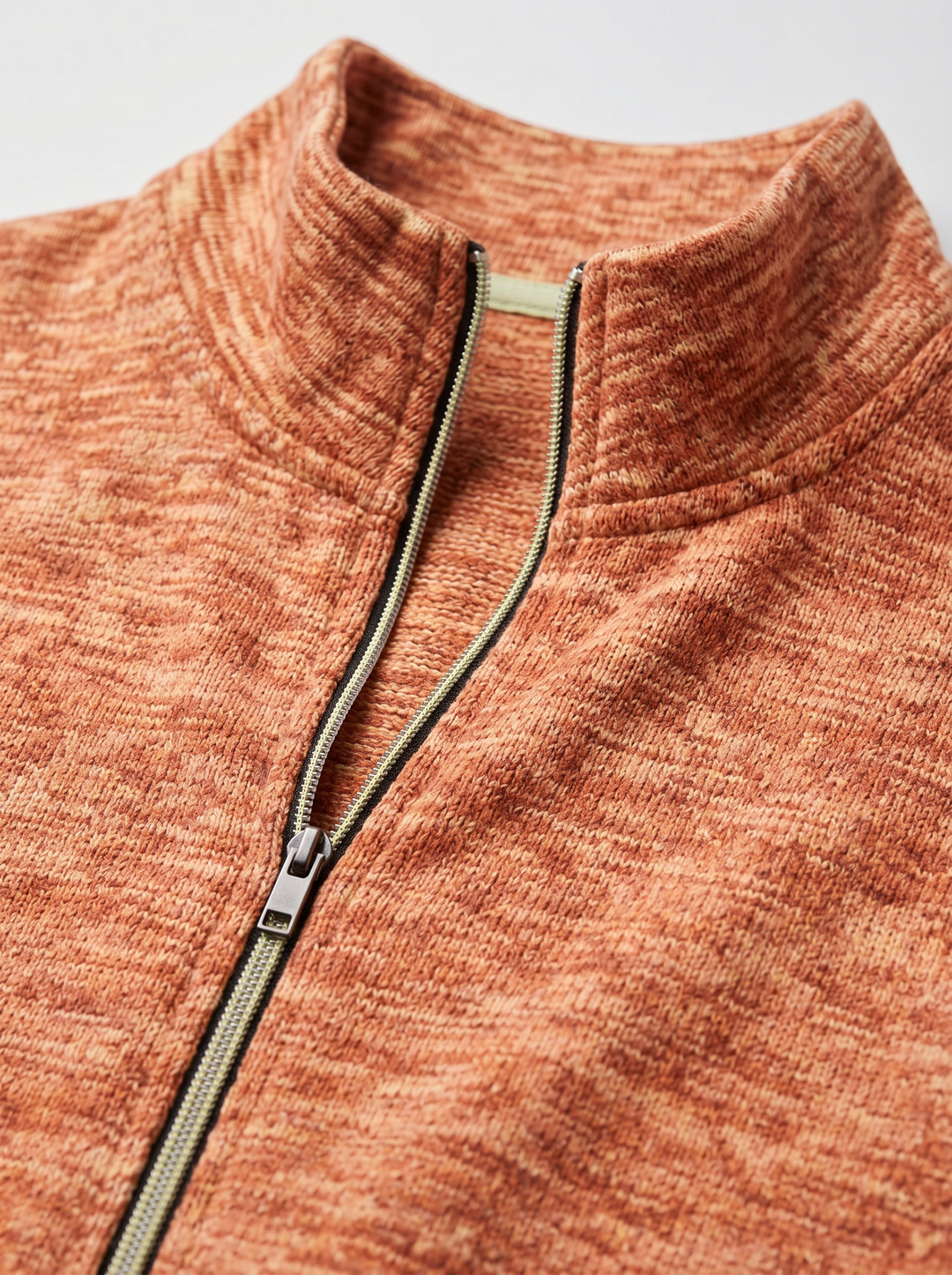 Men's Knit Jacket – High-Neck Zip-Up