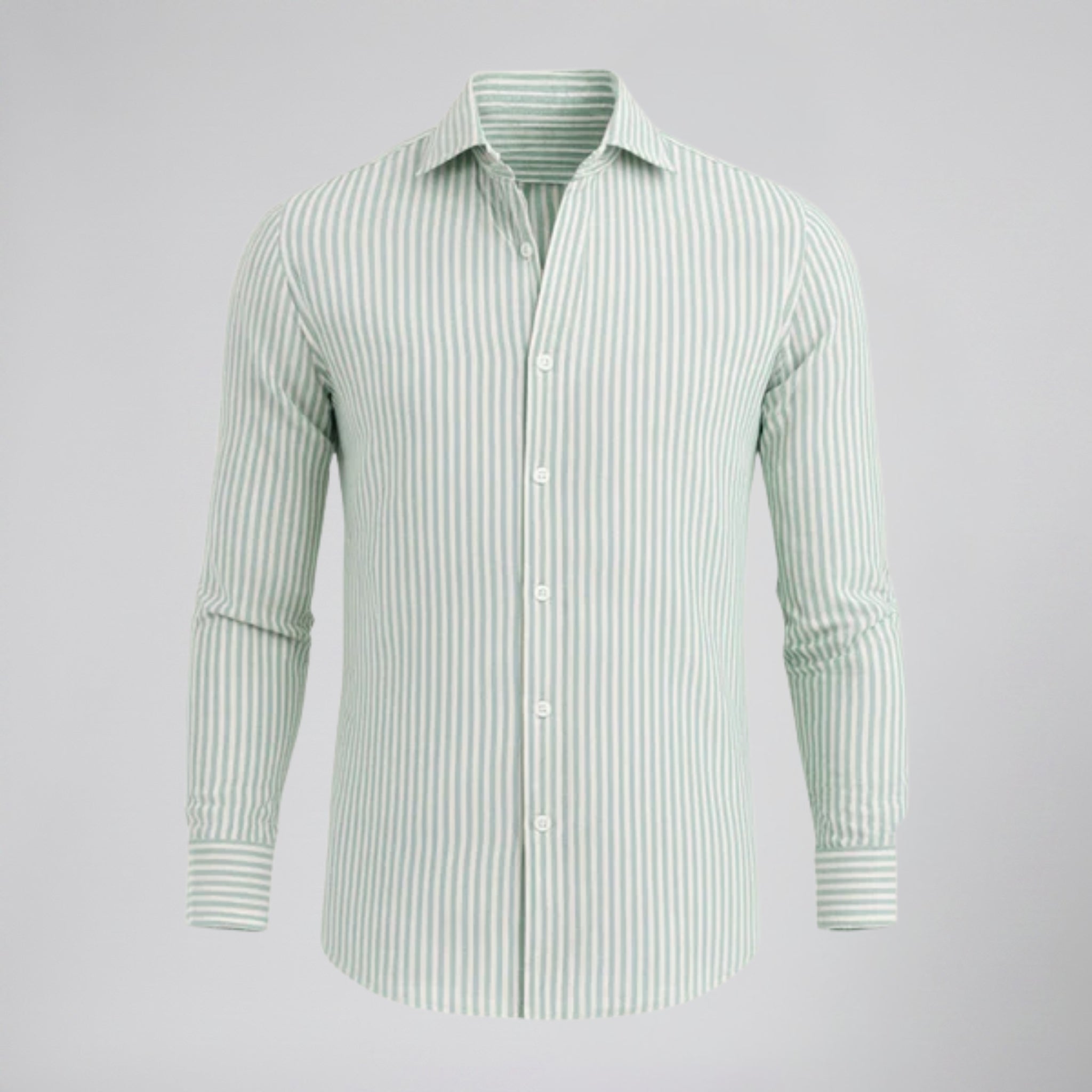 Men’s Striped Linen Resort Shirt | Celestiella