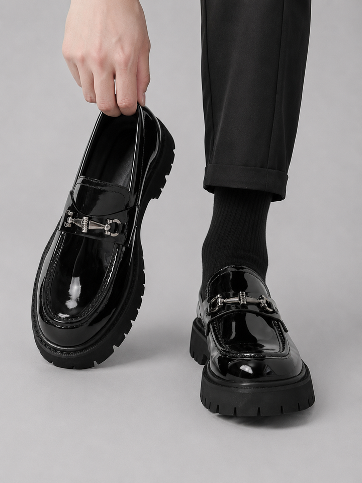 Men’s Chunky Sole Loafers with Slip-On