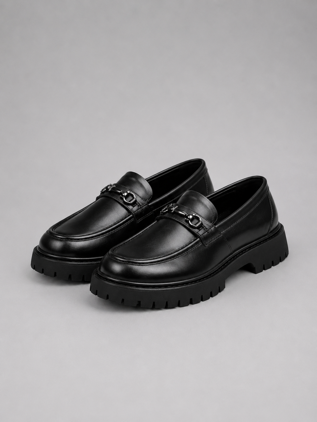 Men’s Chunky Sole Loafers with Slip-On