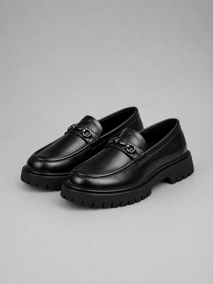 Men’s Chunky Sole Loafers with Slip-On