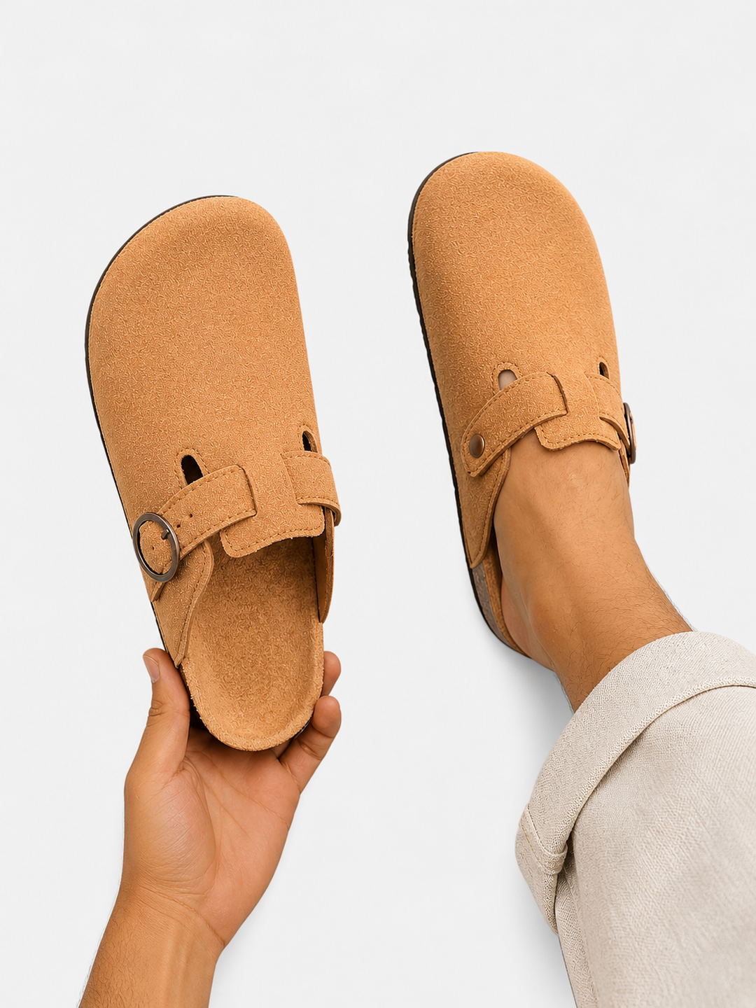 Men’s Comfort Slip-On Clogs with Cushioned Insole