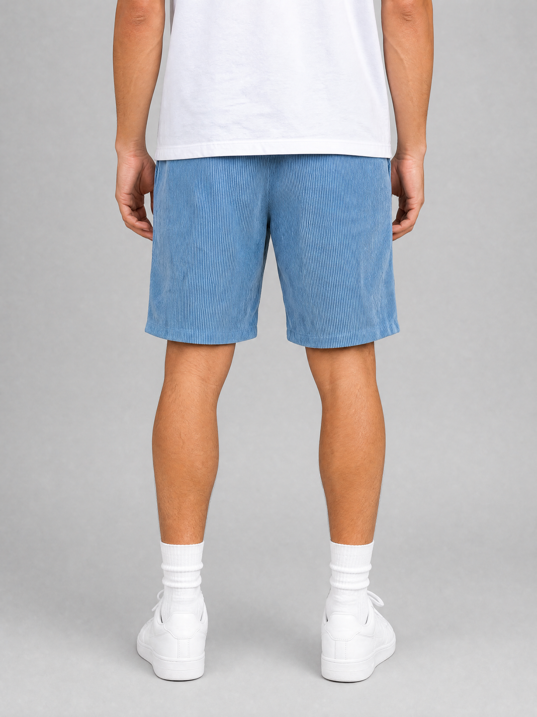 Men’s Corduroy Shorts with Drawstring Waist