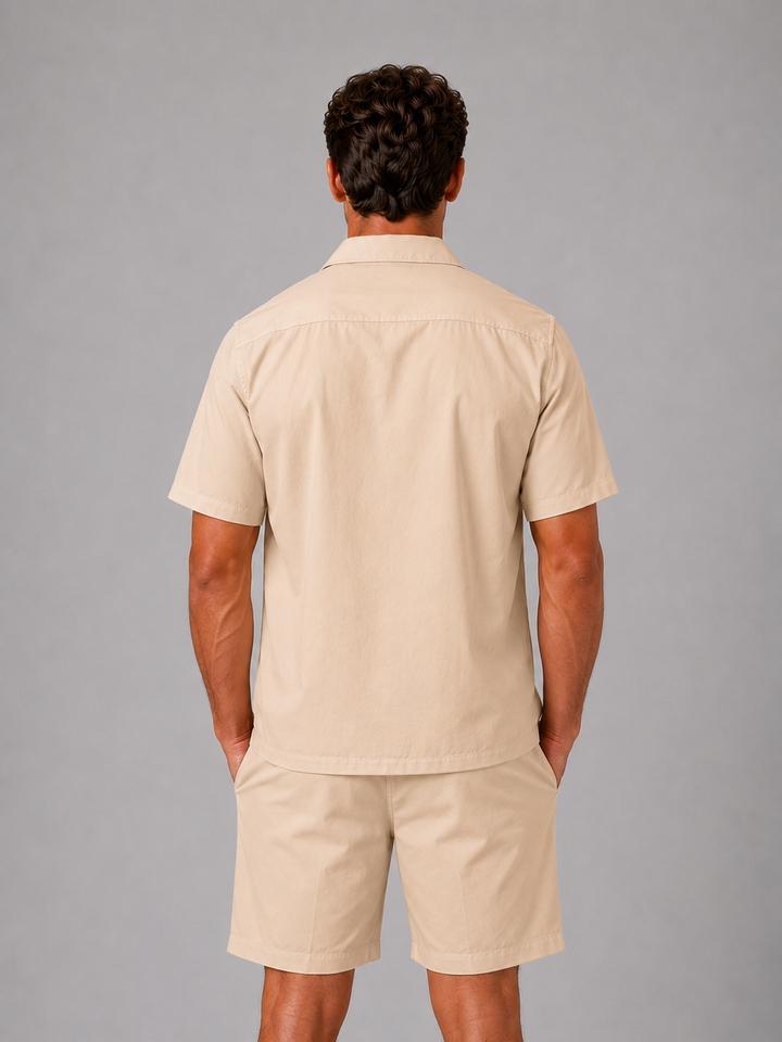 Men’s Light-Weight Shirt with Shorts Co-ord
