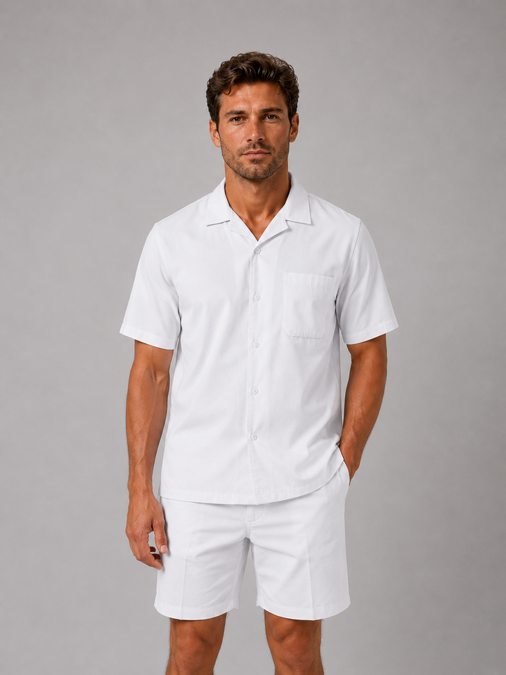 Men’s Light-Weight Shirt with Shorts Co-ord
