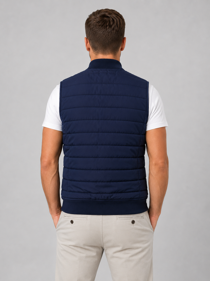 Men’s Lightweight Quilted Bodywarmer with Full Zip
