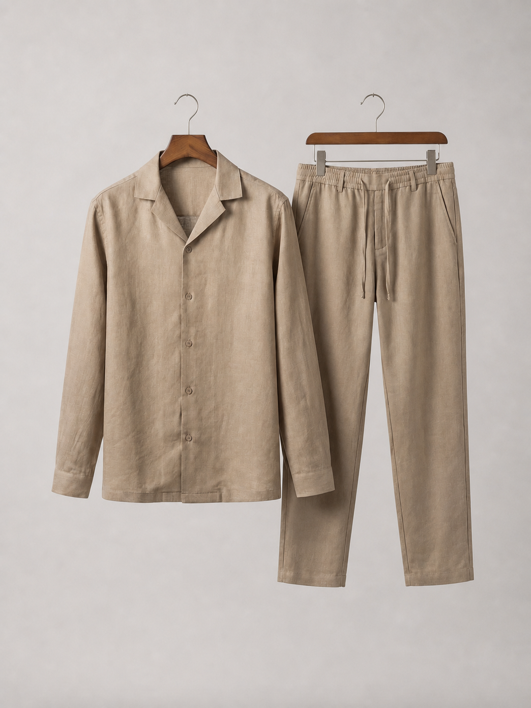 Men’s Lightweight Shirt with Drawstring Trousers