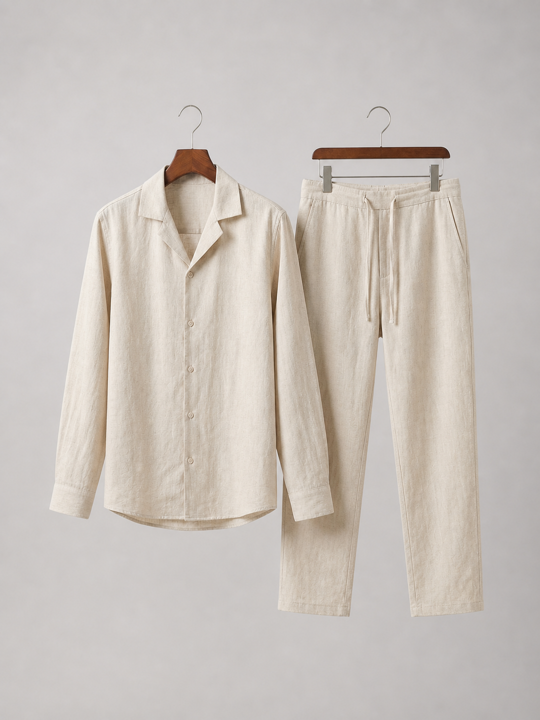 Men’s Lightweight Shirt with Drawstring Trousers