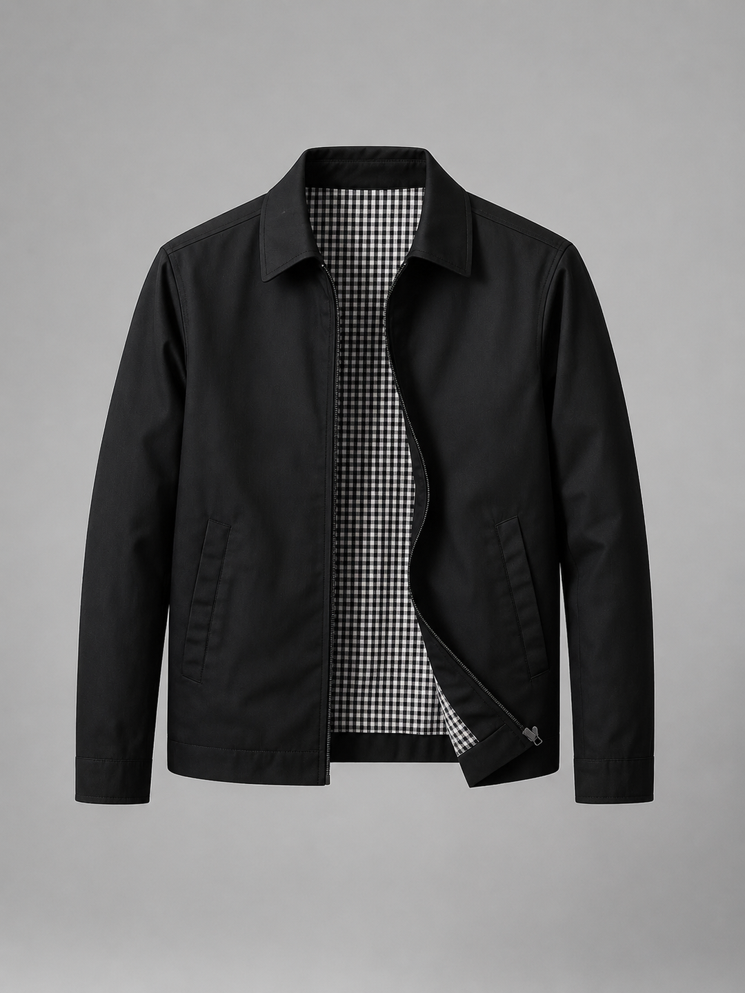 Men's Lightweight Zip Jacket with Clean Finish