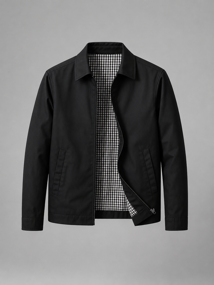 Men's Lightweight Zip Jacket with Clean Finish