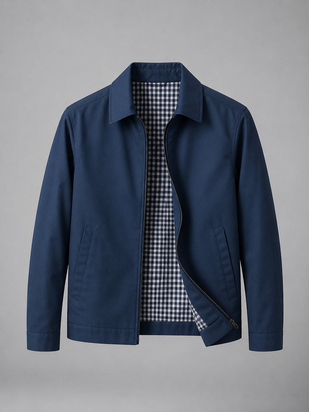 Men's Lightweight Zip Jacket with Clean Finish