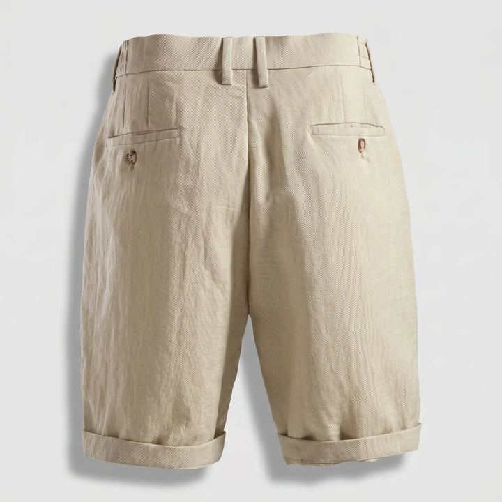Men’s Pleated Shorts with Elastic Waistband