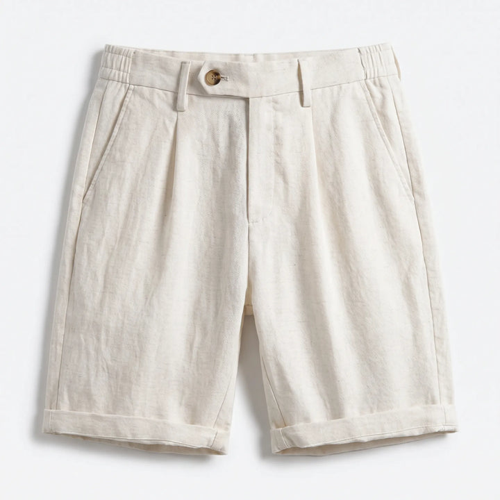 Men’s Pleated Shorts with Elastic Waistband