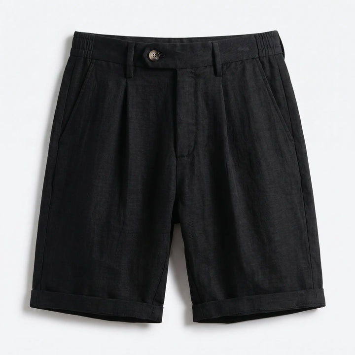 Men’s Pleated Shorts with Elastic Waistband