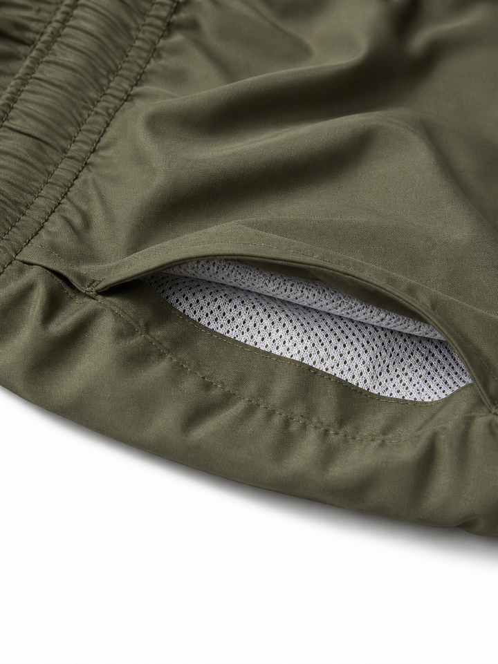 Men’s Quick-Dry Swim Shorts with Drawstring Waistband