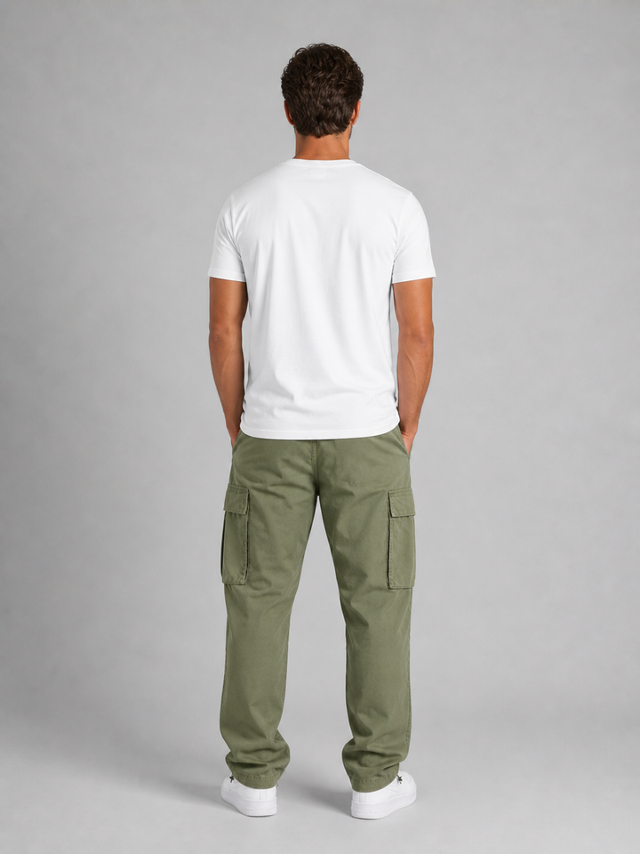 Men’s Relaxed Cargo Trousers with Pockets