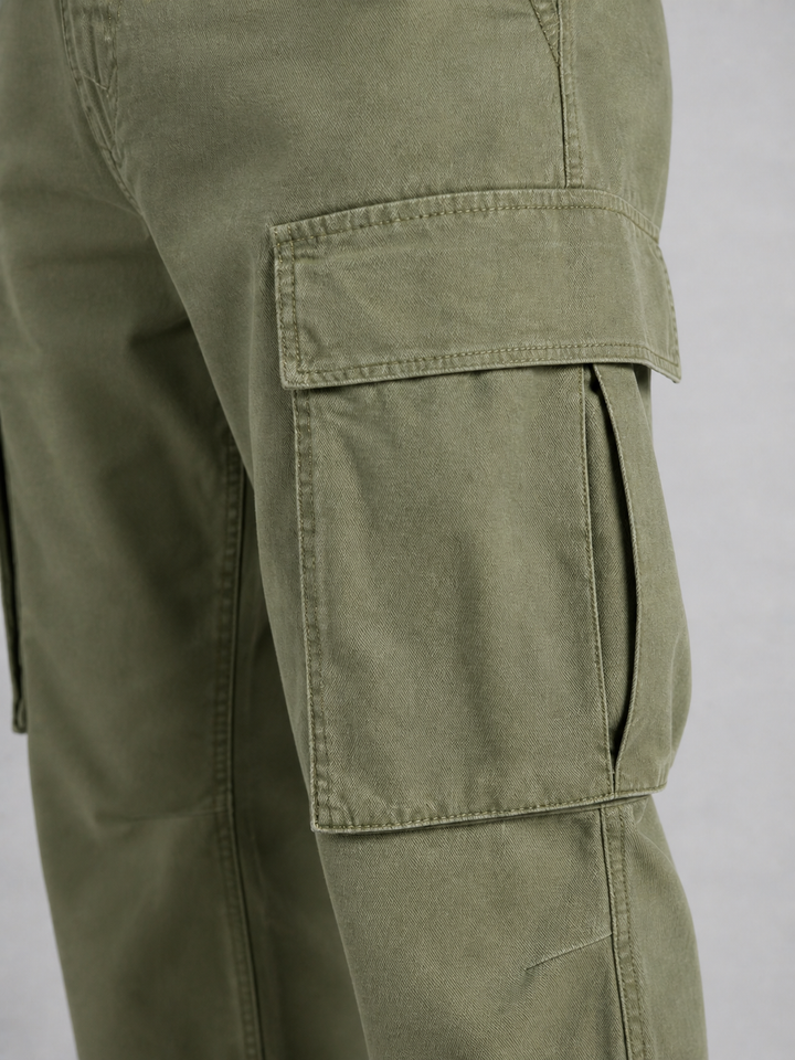 Men’s Relaxed Cargo Trousers with Pockets