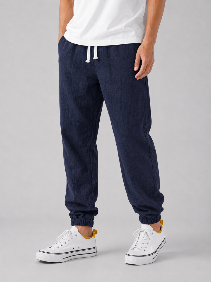 Men’s Relaxed Fit Trousers with Breathable Comfort