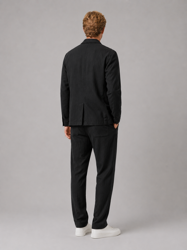 Men’s Relaxed Suit with Drawstring Trousers