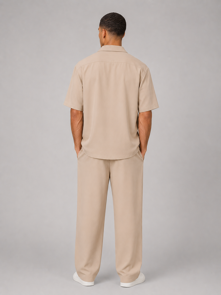 Men’s Relaxed Summer Co-Ord Set with Drawstring